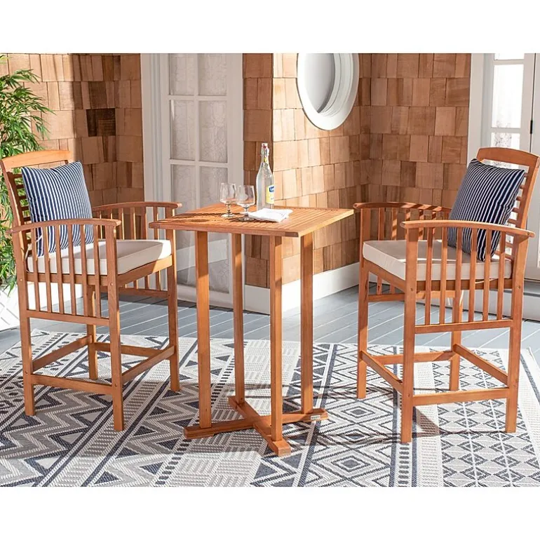 Safavieh Pate Patio Collection 3-pc. Bistro Set Folding
