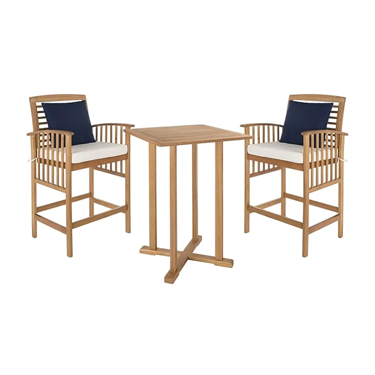 Safavieh Pate Patio Collection 3-pc. Bistro Set Folding