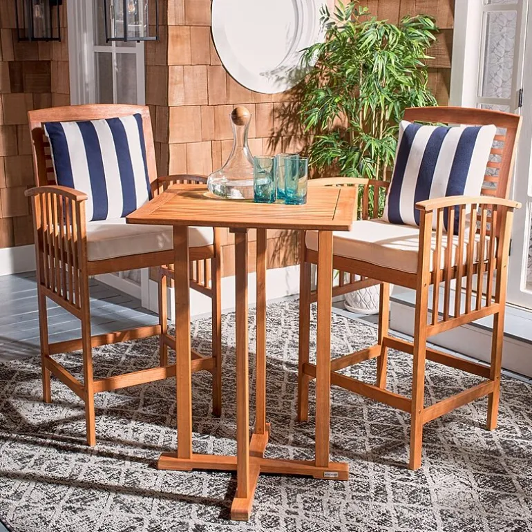Safavieh Pate Patio Collection 3-pc. Bistro Set Folding
