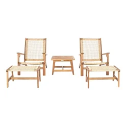 Safavieh 5-pc. Conversation Set Weather Resistant