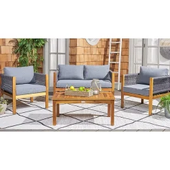 Safavieh Wilson 4-pc. Conversation Set Cushioned