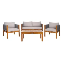 Safavieh Wilson 4-pc. Conversation Set Cushioned