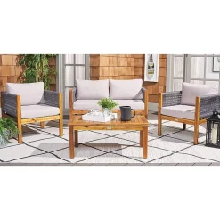 Safavieh Wilson 4-pc. Conversation Set Cushioned