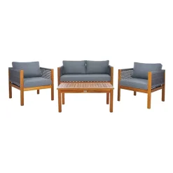 Safavieh Wilson 4-pc. Conversation Set Cushioned
