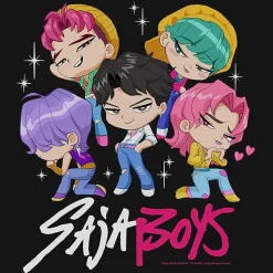 Saja Boys Womens Juniors Crew Neck Long Sleeve KPop Demon Hunters Sweatshirt