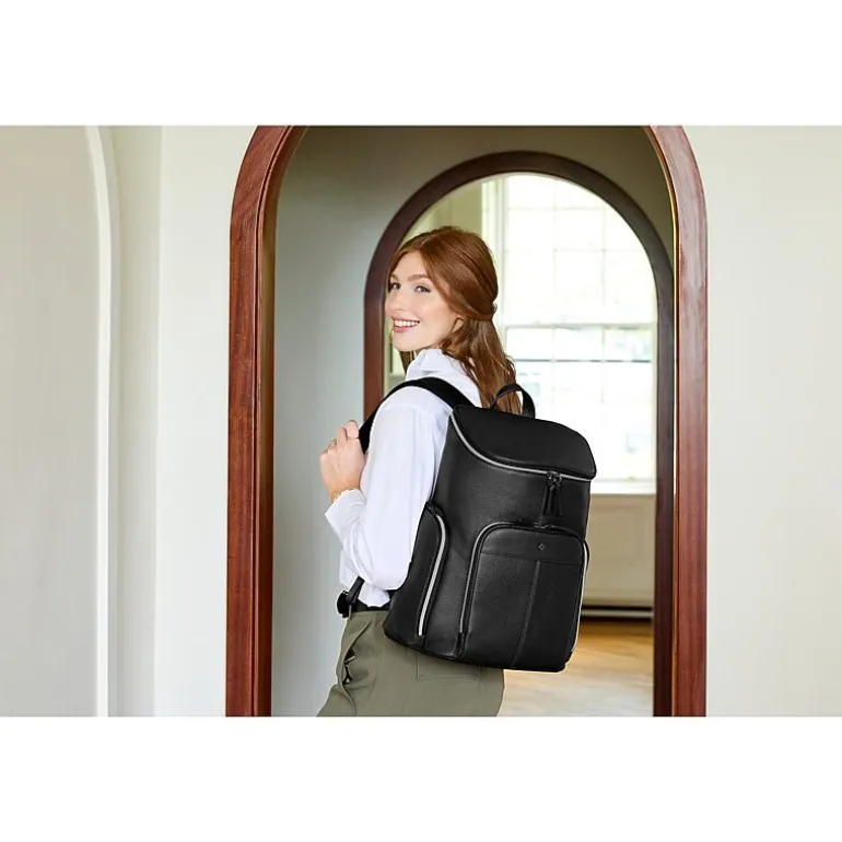 Samsonite Mobile Solution 2 Leather Deluxe Unisex Adult Padded Straps Backpack