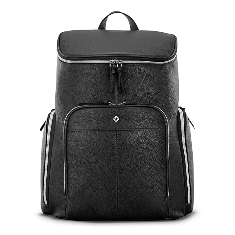 Samsonite Mobile Solution 2 Leather Deluxe Unisex Adult Padded Straps Backpack