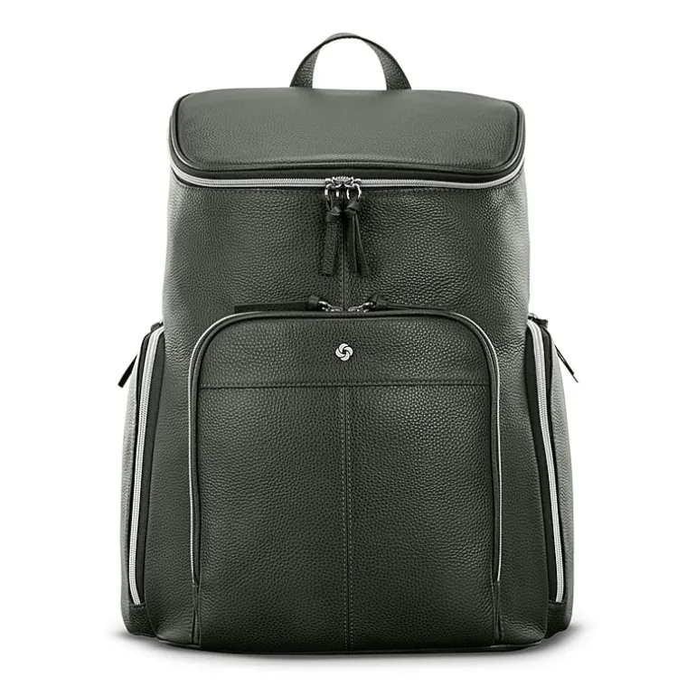 Samsonite Mobile Solution 2 Leather Deluxe Unisex Adult Padded Straps Backpack
