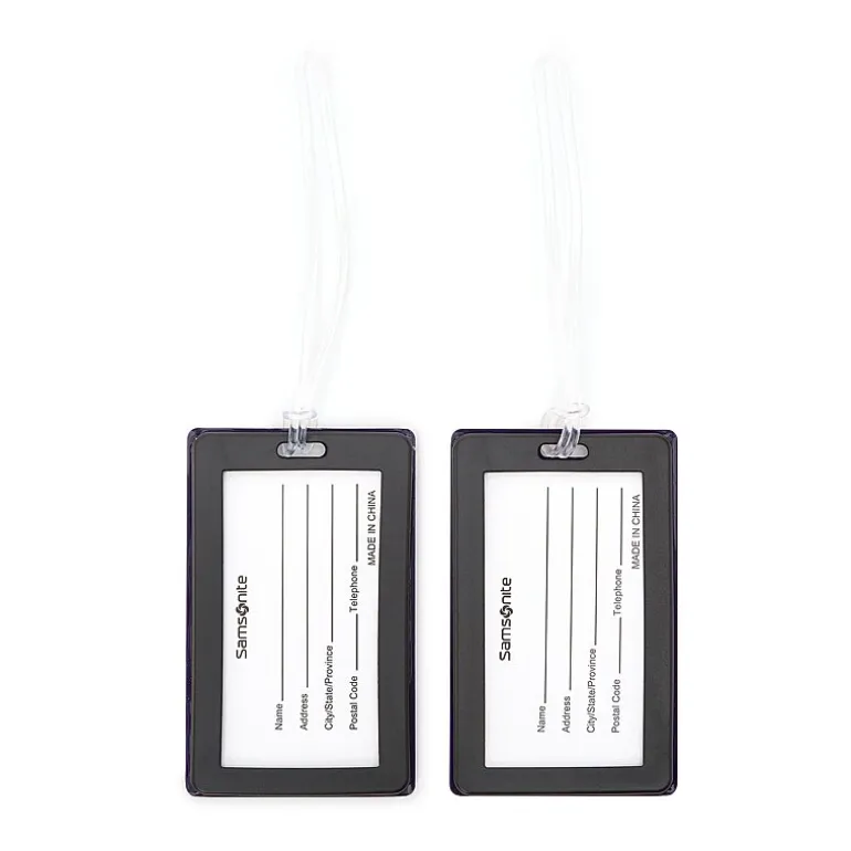 Samsonite 2 Pack Designer American Flag Luggage ID Tags