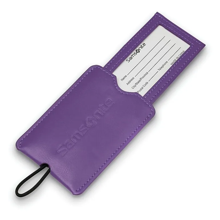 Samsonite 2 Pack Vinyl Luggage ID Tags