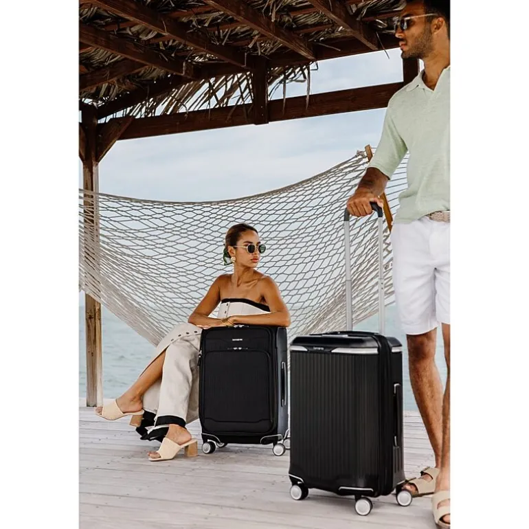 Samsonite Silhouette 18 20 Inch Softside Expandable Carry-On Spinner Luggage