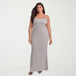 S3 Apparel Shapewear Womens Scoop Neck Sleeveless Rib Knit Bodycon Dress