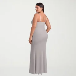 S3 Apparel Shapewear Womens Scoop Neck Sleeveless Rib Knit Bodycon Dress