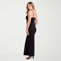 S3 Apparel Shapewear Womens Scoop Neck Sleeveless Rib Knit Bodycon Dress