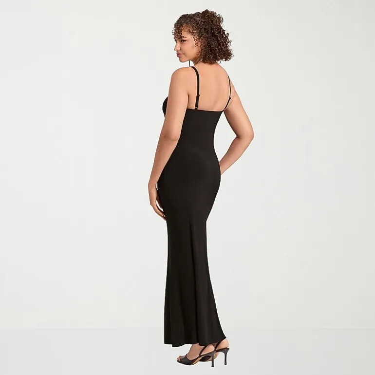 S3 Apparel Shapewear Womens Square Neck Sleeveless Bodycon Dress