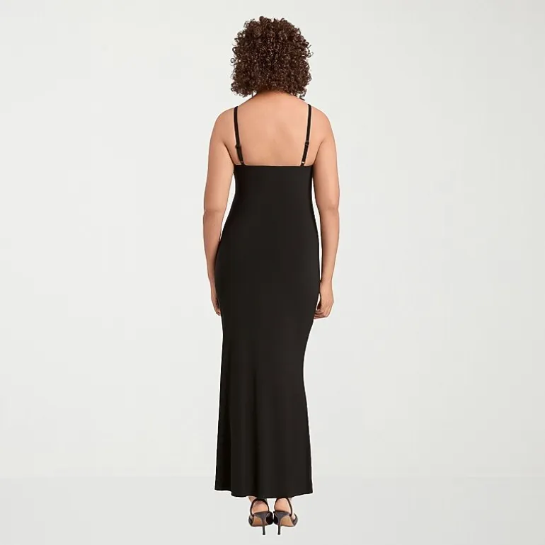 S3 Apparel Shapewear Womens Square Neck Sleeveless Bodycon Dress