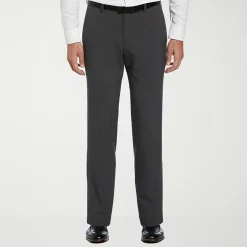 Savane Comfort Waist Mens Slim Fit Dress Flat Front Pant