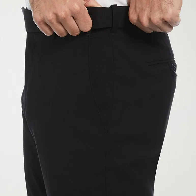Savane Premium Stretch Expandable Waist Mens Straight Fit Dress Flat Front Pant
