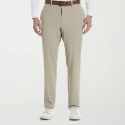 Savane Techworks Performance Mens Straight Fit Dress Flat Front Pant