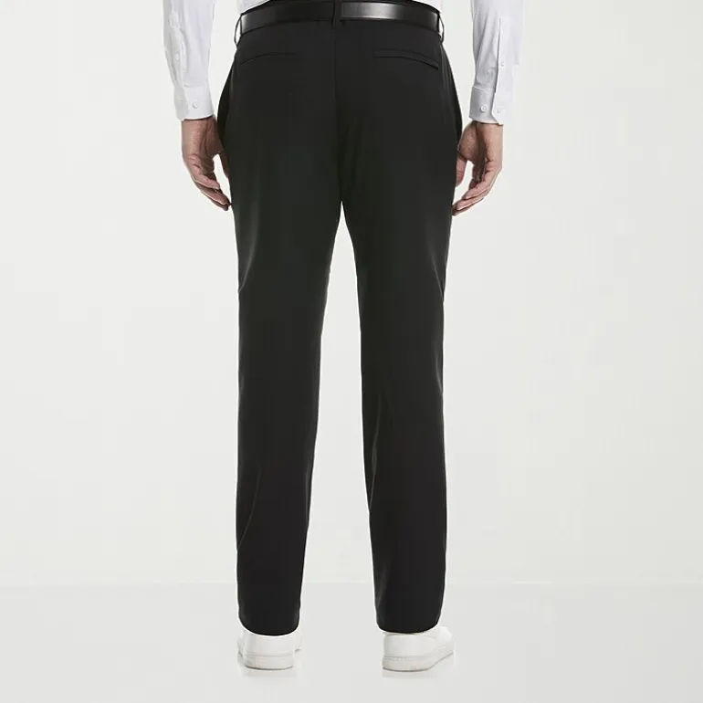 Savane Techworks Performance Mens Straight Fit Dress Flat Front Pant