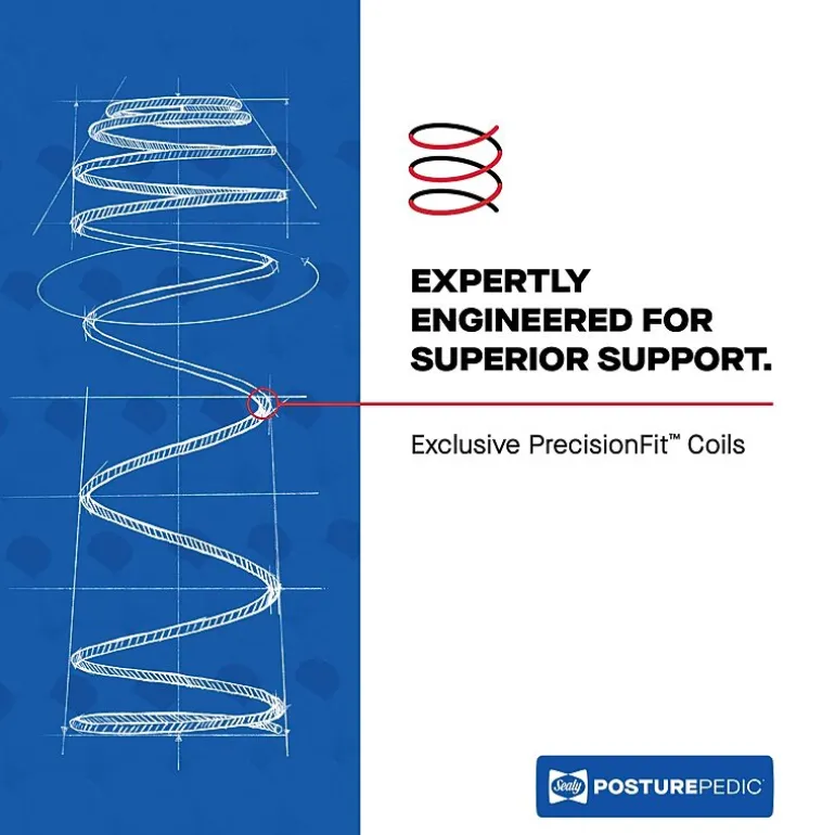 Sealy Posturepedic Fairholt 14" Plush Tight Top - Mattress + Box Spring