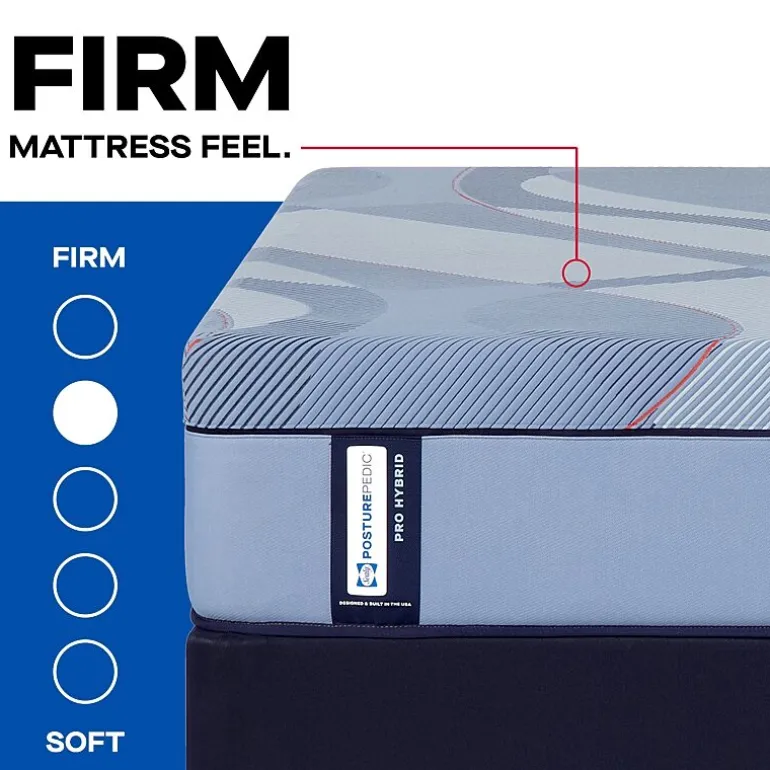 Sealy Posturepedic Fairholt 13" Hybrid Firm Tight Top - Mattress + Box Spring