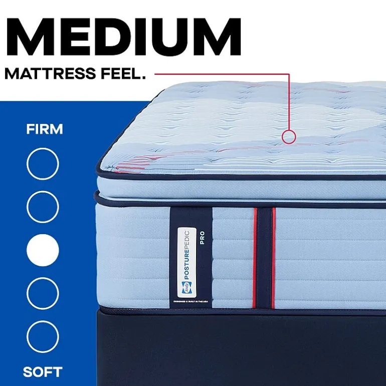 Sealy Posturepedic Fairholt 15" Medium Pillow Top - Mattress + Box Spring