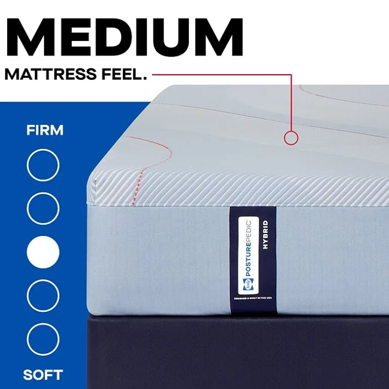 Sealy Posturepedic Greer 12" Hybrid Medium Tight Top - Mattress + Box Spring