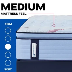 Sealy Posturepedic Indy 15" Medium Pillow Top - Mattress + Box Spring