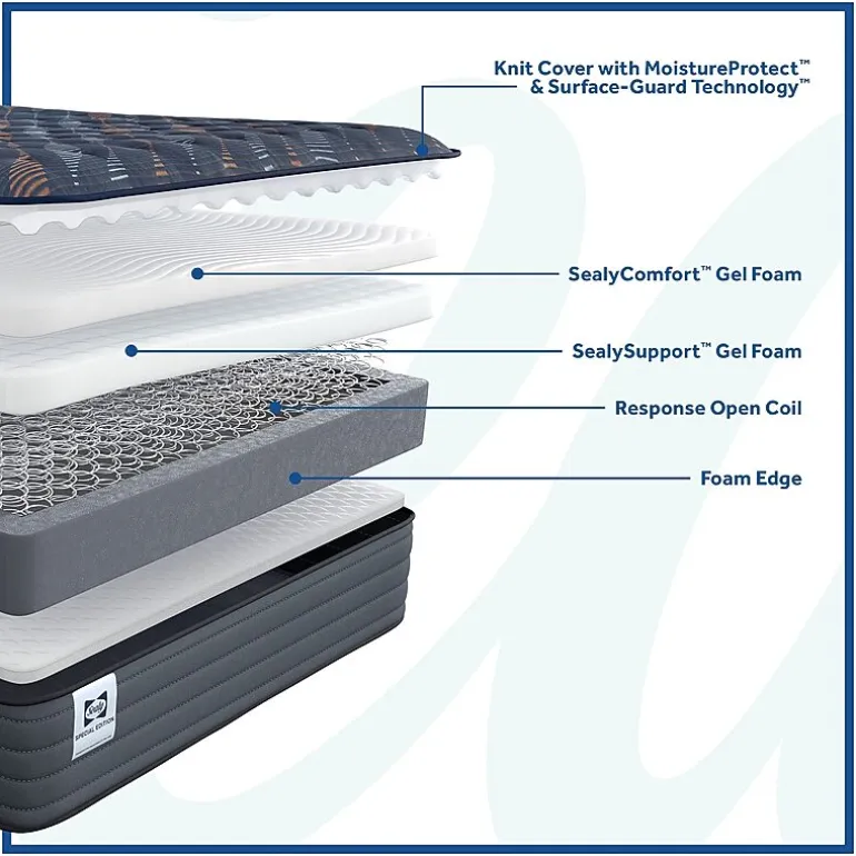 Sealy Special Edition Warner 12" Firm Tight Top - Mattress + Box Spring