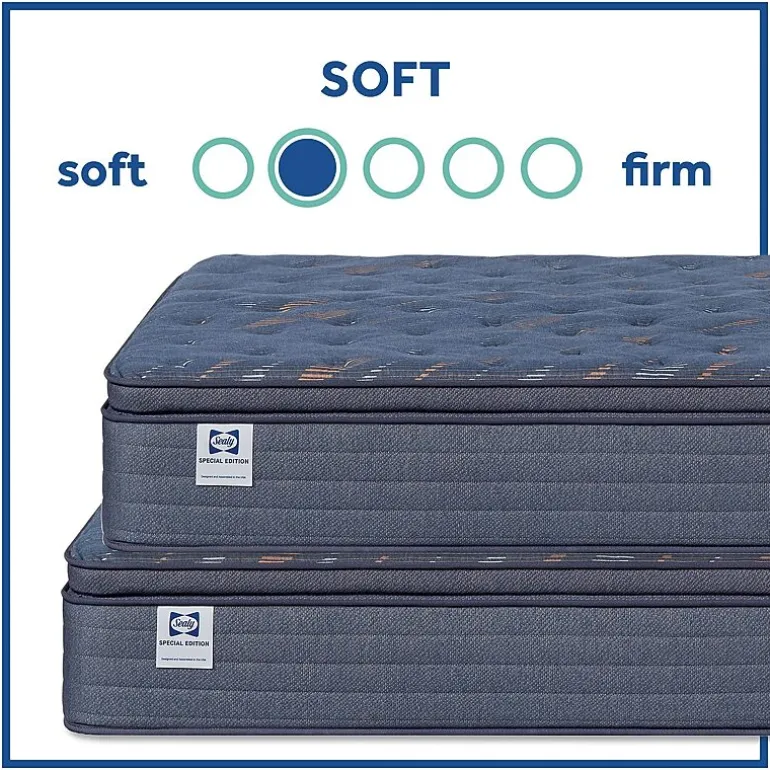 Sealy Special Edition Warner 12" Plush Pillow Top - Mattress + Box Spring