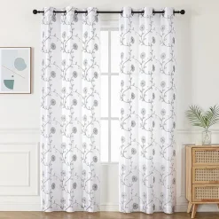 Sebastian Grommet Top Light-Filtering Set of 2 Curtain Panel