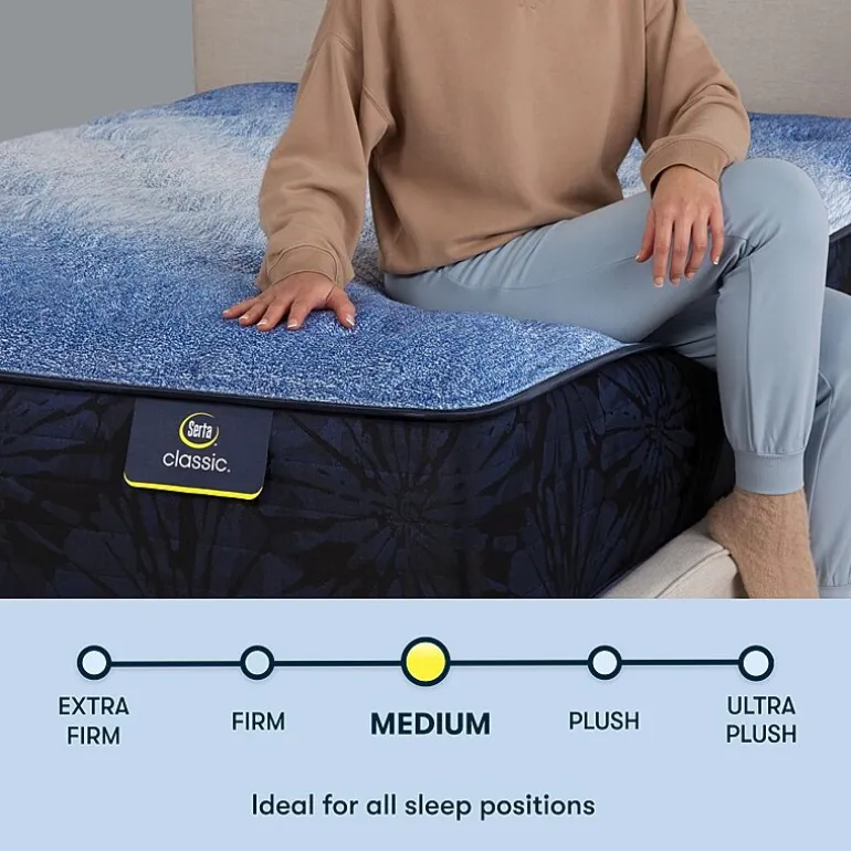 Serta Classic Exclusive 13.5" Medium Tight Top - Mattress + Box Spring