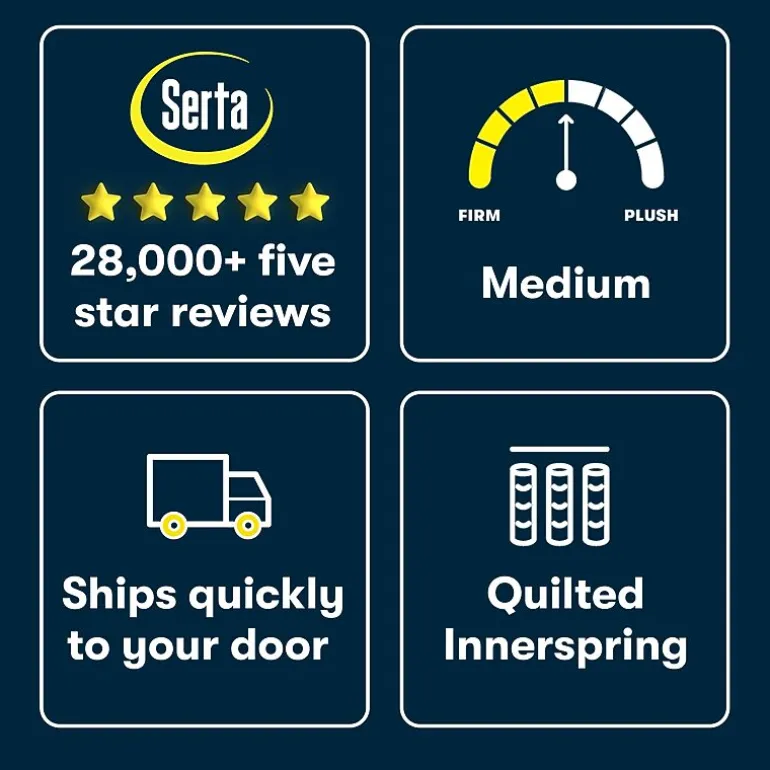 Serta Five Star Mattress 10" Medium Tight Top - Mattress in a Box