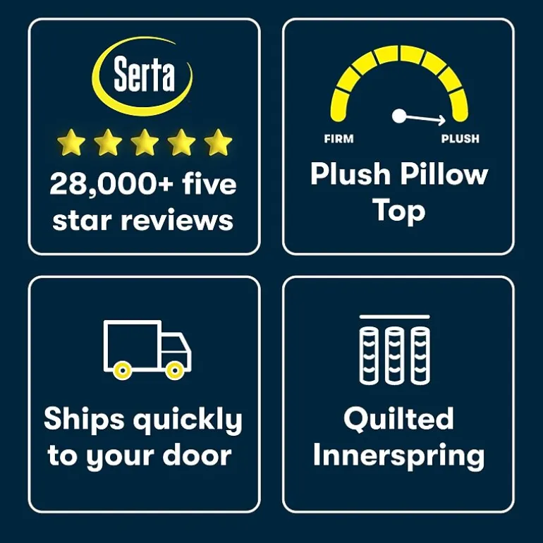 Serta Five Star Mattress 10" Plush Pillow Top - Mattress in a Box
