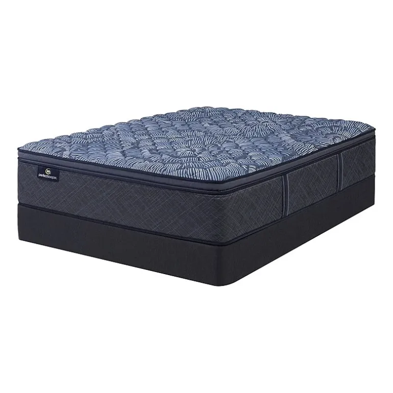 Serta Perfect Sleeper Cobalt Calm Plus 14.5" Firm Pillow Top - Mattress + Box Spring