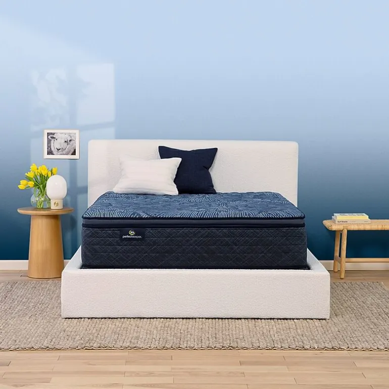 Serta Perfect Sleeper Cobalt Calm Plus 14.5" Firm Pillow Top - Mattress + Box Spring