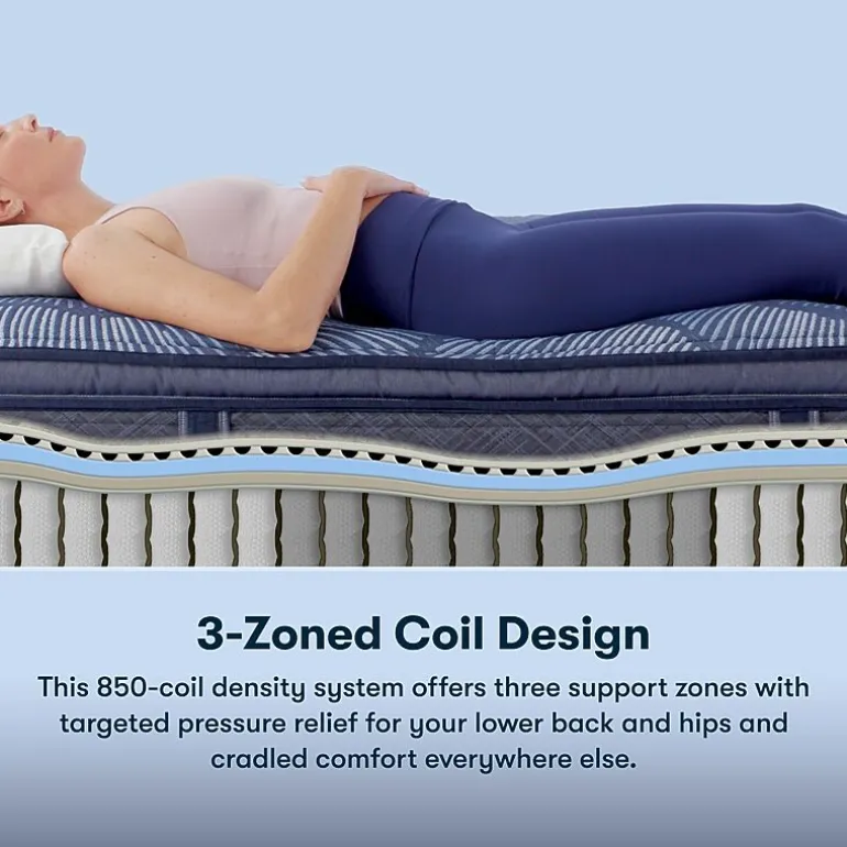 Serta Perfect Sleeper Cobalt Calm Plus 14.5" Firm Pillow Top - Mattress + Box Spring