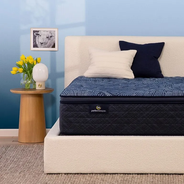 Serta Perfect Sleeper Cobalt Calm Plus 14.5" Firm Pillow Top - Mattress + Box Spring