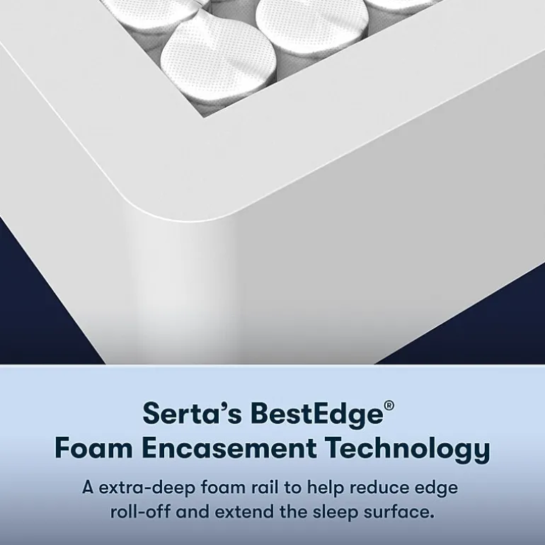 Serta Perfect Sleeper Cobalt Calm 15.25" Plush Pillow Top - Mattress + Box Spring
