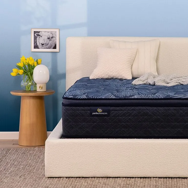 Serta Perfect Sleeper Cobalt Calm Plus 14.5" Medium Pillow Top - Mattress + Box Spring