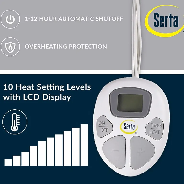 Serta Plush Heated Mattress Pad