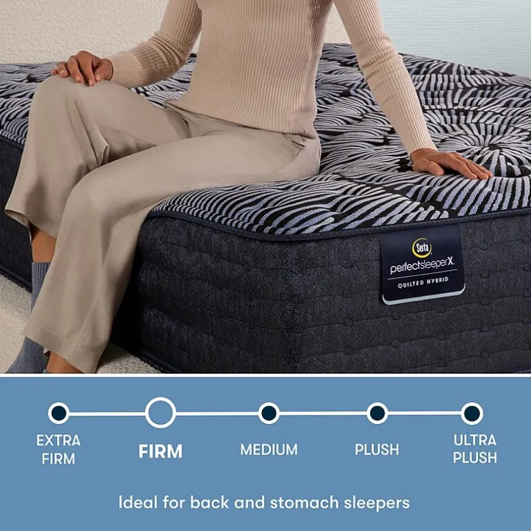 Serta Quilted Perfect Sleeper X Hybrid Knox 13.5" Firm Tight Top - Mattress + Box Spring