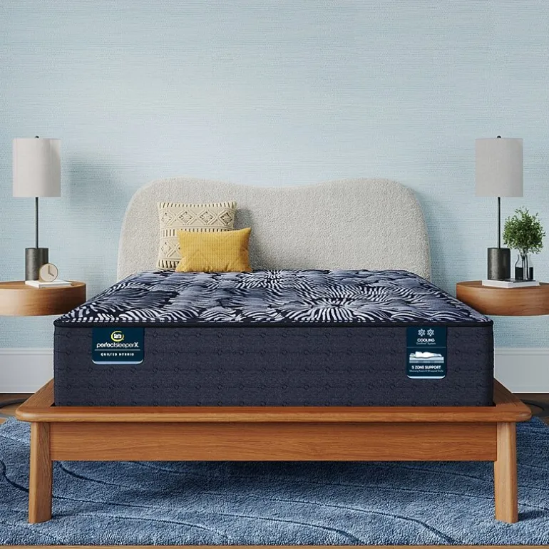 Serta Quilted Perfect Sleeper X Hybrid Knox 13.5" Firm Tight Top - Mattress + Box Spring