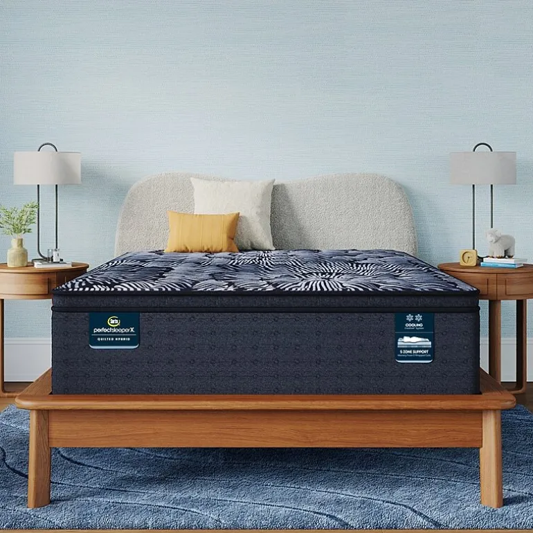 Serta Quilted Perfect Sleeper X Hybrid Lexton 14.25" Medium Pillow Top - Mattress + Box Spring