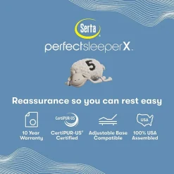 Serta Quilted Perfect Sleeper X Hybrid Lexton 14.25