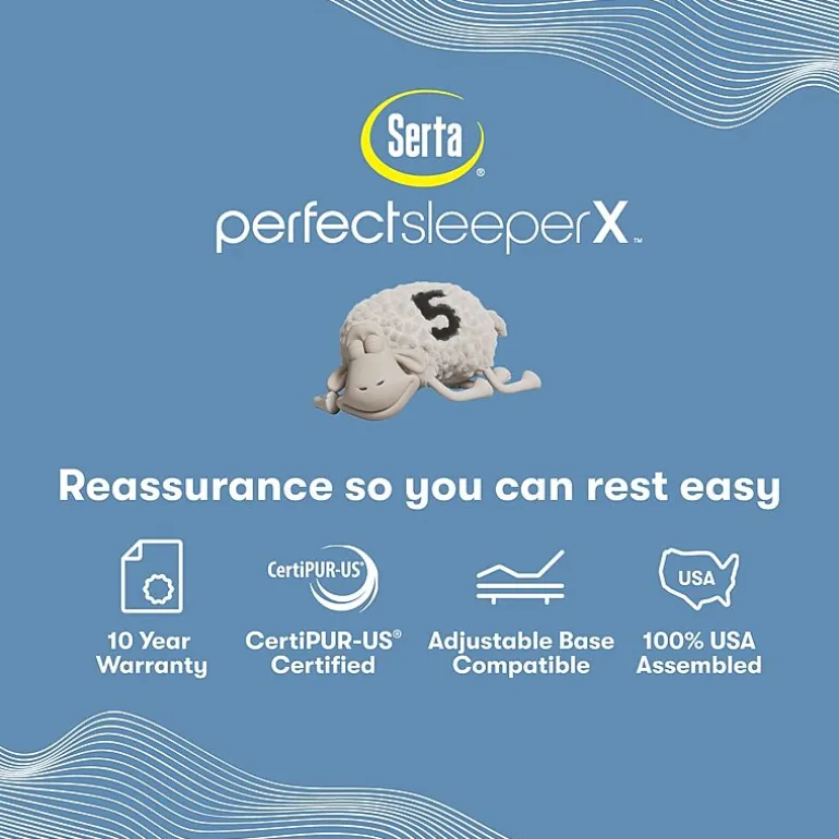 Serta Quilted Perfect Sleeper X Hybrid Lexton 14.25" Medium Pillow Top - Mattress + Box Spring