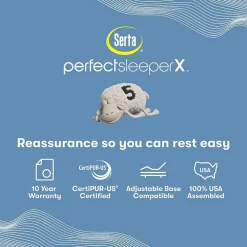 Serta Quilted Perfect Sleeper X Hybrid Excelled 13.75