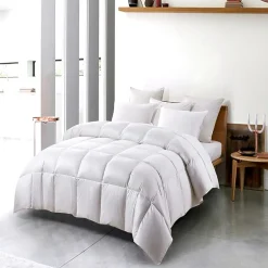 Serta 300 Thread Count Light Warmth White Down Fiber Comforter