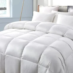 Serta 300 Thread Count Light Warmth White Down Fiber Comforter